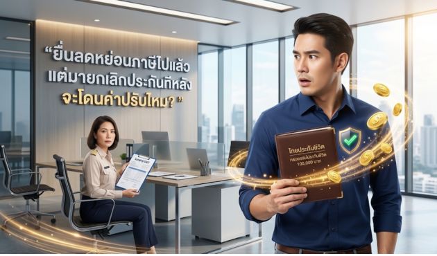 ยื่นลดหย่อนภาษีไปแล้ว แต่มายกเลิกประกันทีหลัง จะโดนค่าปรับไหม?