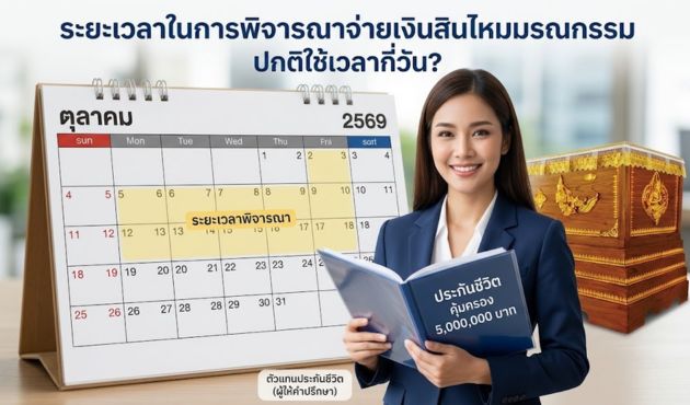 ระยะเวลาในการพิจารณาจ่ายเงินสินไหมมรณกรรม ปกติใช้เวลากี่วัน?